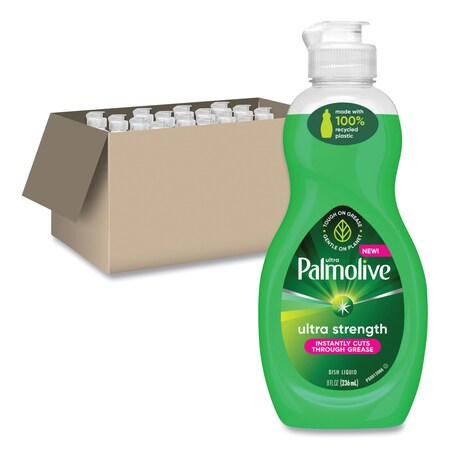 Ultra Palmolive Dishwashing Liquid, Fresh Scent, 8 oz Bottle, PK16 US07365A